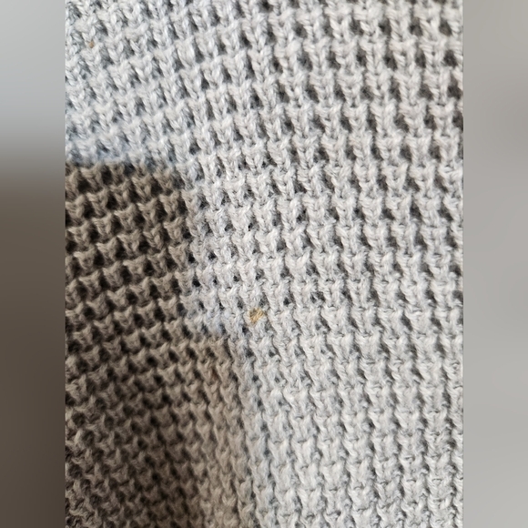 The Normal Brand Waffle Knit Quarter Zip Size Medium Gray - Picture 6 of 11